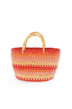 Load image into Gallery viewer, Accra Sunset Patterned Grass Tote
