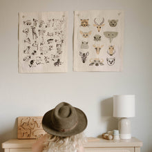 Load image into Gallery viewer, Animal Alphabet Canvas Banner | Wall Hanging
