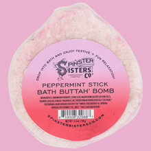 Load image into Gallery viewer, Peppermint Stick Shea &amp; Cocoa Butter Bath Bomb
