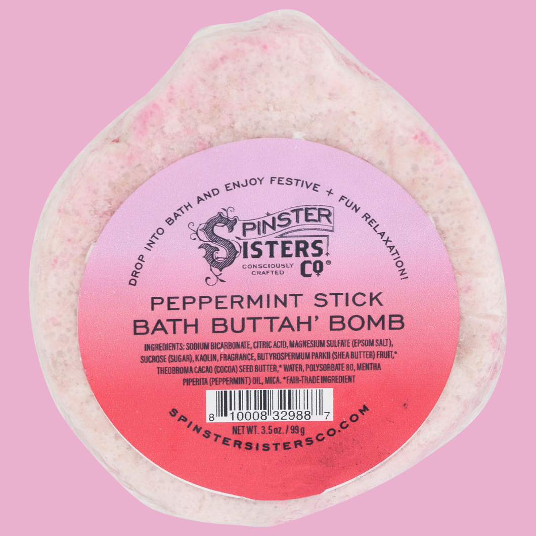 Peppermint Stick Shea & Cocoa Butter Bath Bomb