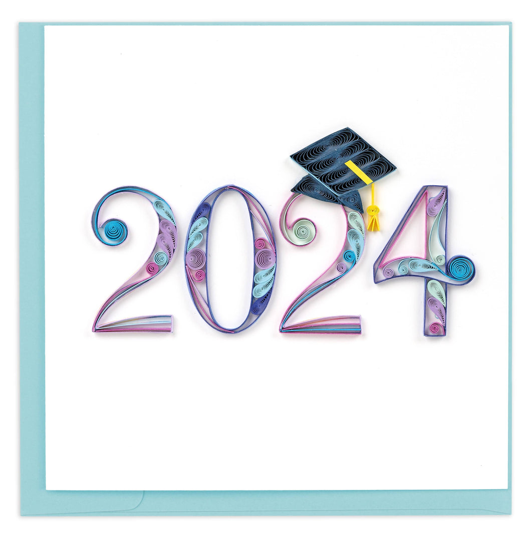 Quilled 2024 Graduation Quilling Card