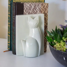 Load image into Gallery viewer, Natural Soapstone Cat Bookends
