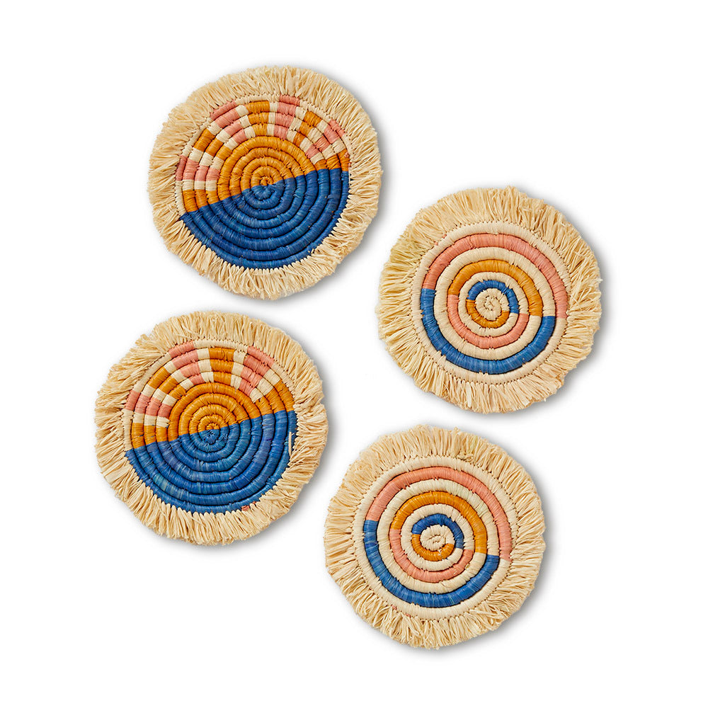 Seaside Raffia Coasters