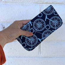 Load image into Gallery viewer, Blue Bikes Cotton Long Wallet
