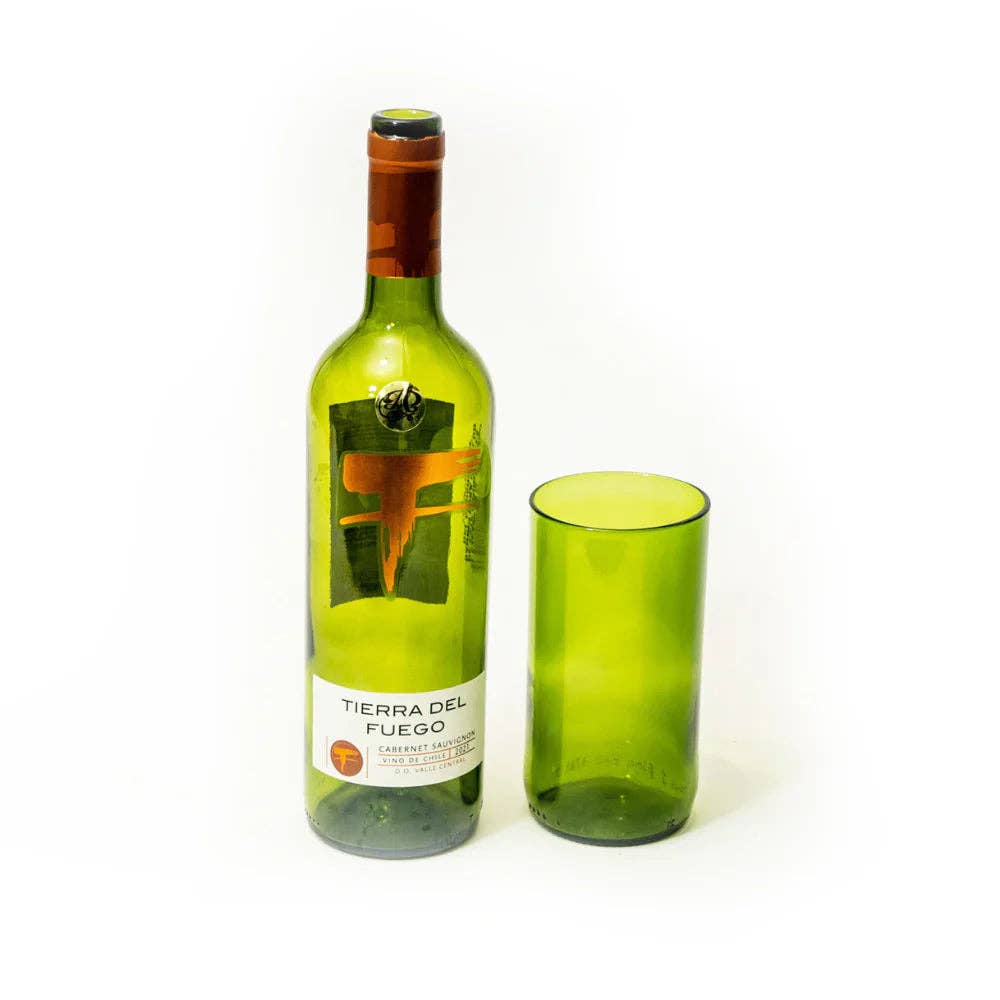 Reclaimed Olive Glass Tall Tumbler
