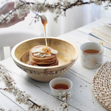 Load image into Gallery viewer, Jasmine Whitewash Wood Decorative Bowl
