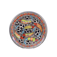 Load image into Gallery viewer, Hand Painted Rainbow Fish Side Plate
