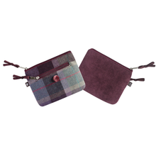 Load image into Gallery viewer, Cranberry Tweed Coin Purse
