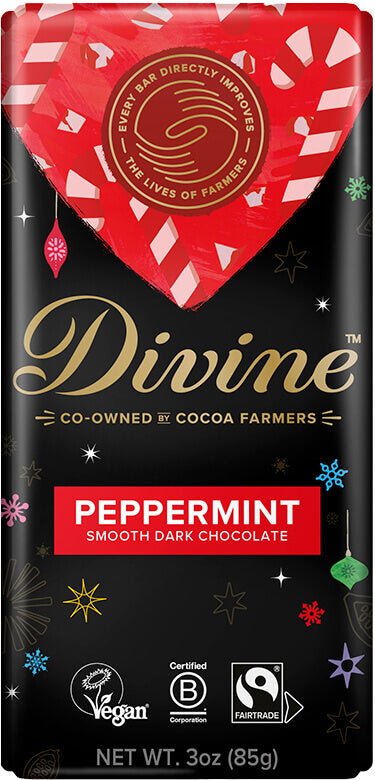 Dark Chocolate Peppermint Holiday Bar