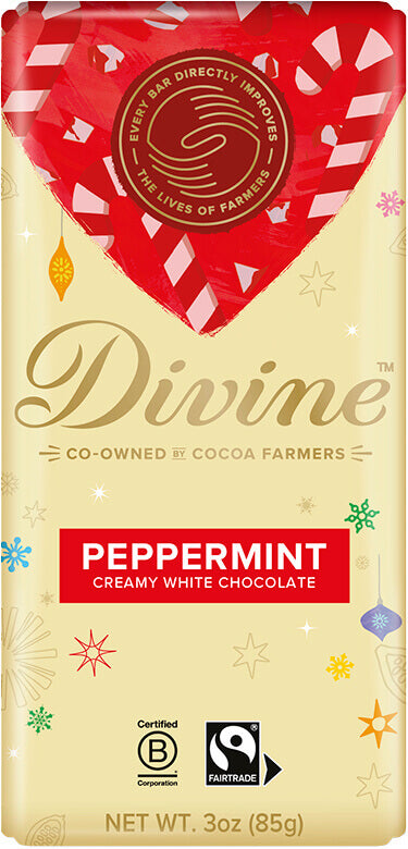 White Chocolate Peppermint Holiday Bar