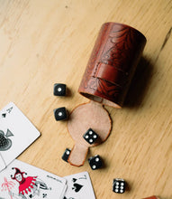 Load image into Gallery viewer, Leather Dice Cup Set
