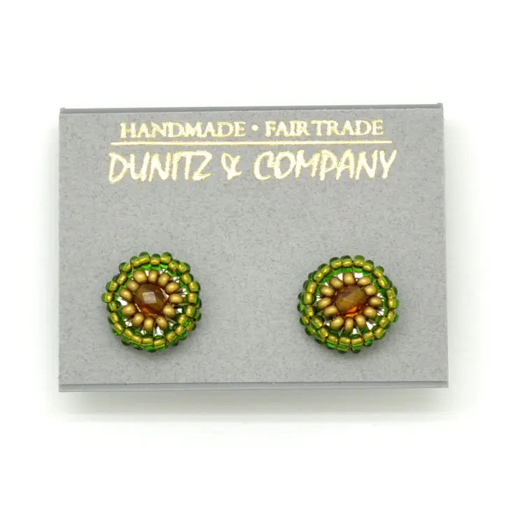 Beaded Dot Earrings