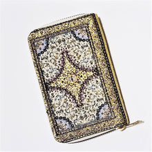 Load image into Gallery viewer, Turkish Rug Inspired Small Zip Close Wallet
