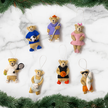 Load image into Gallery viewer, Felt Golf Bear Ornament
