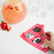 Load image into Gallery viewer, Cats Meow Swedish Dishcloth
