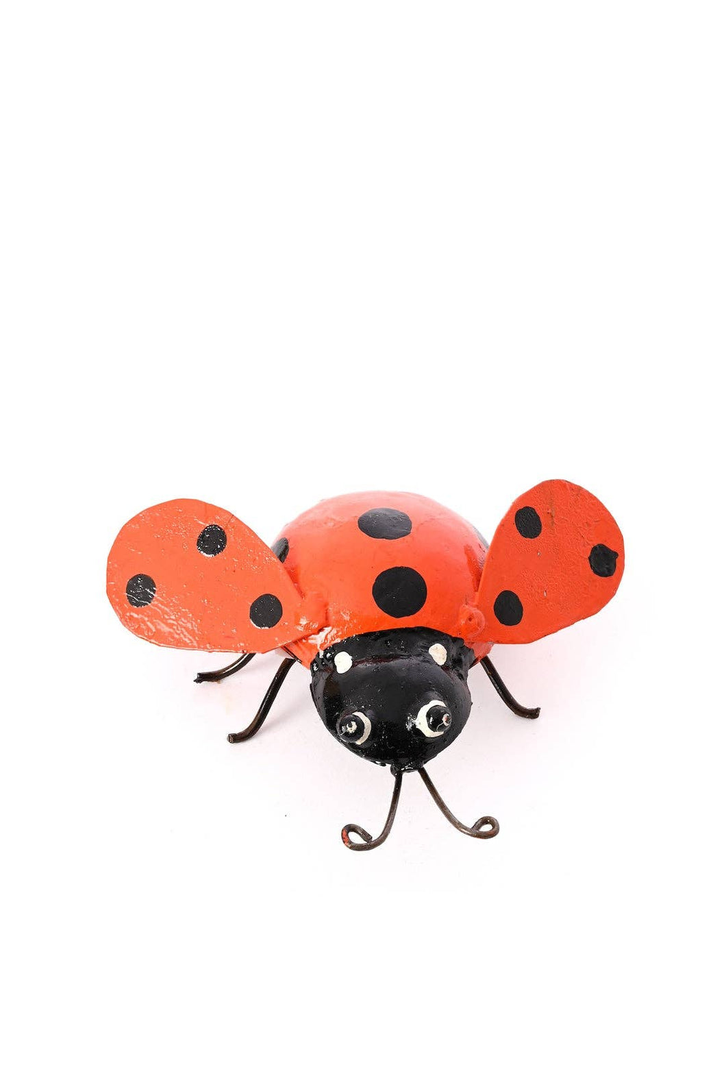 Recycled Metal Ladybug Sculpture