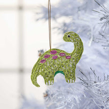 Load image into Gallery viewer, Quilled Brontosaurus Ornament
