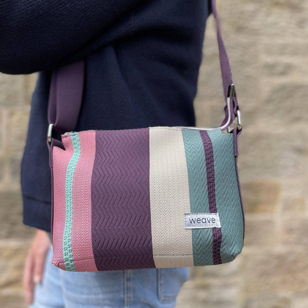 Weave Stripe Messenger Bag