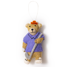 Load image into Gallery viewer, Felt Golf Bear Ornament
