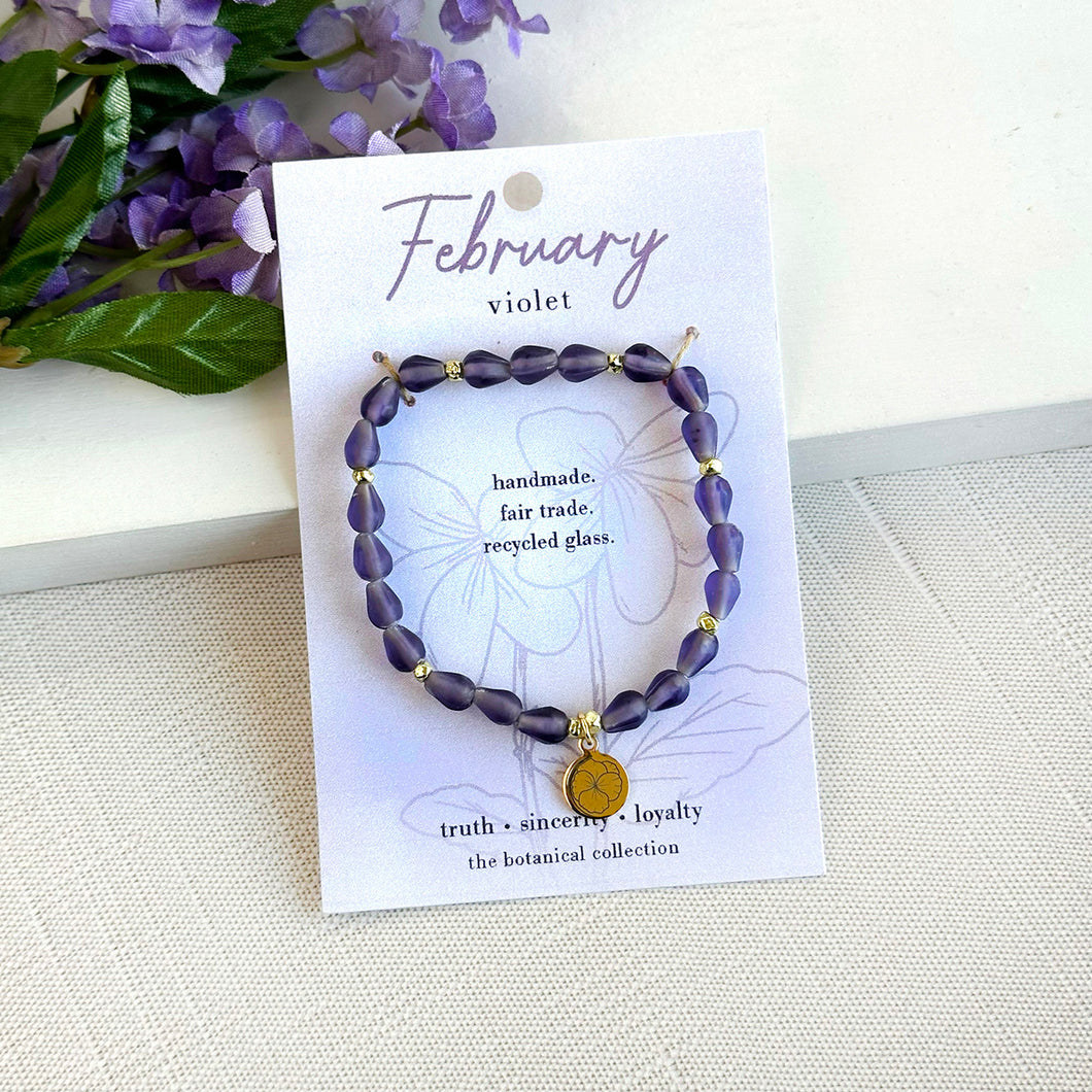 February Botanical Bracelet