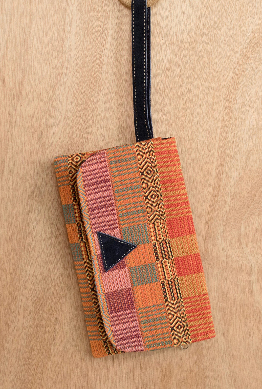 Woven Leather Clutch