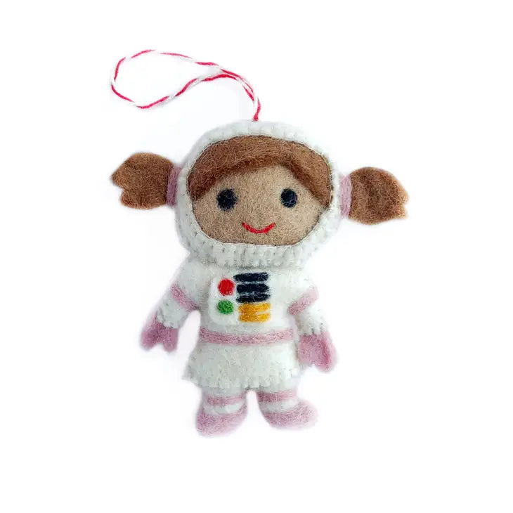 Kid Astronaut Ornament (Girl)