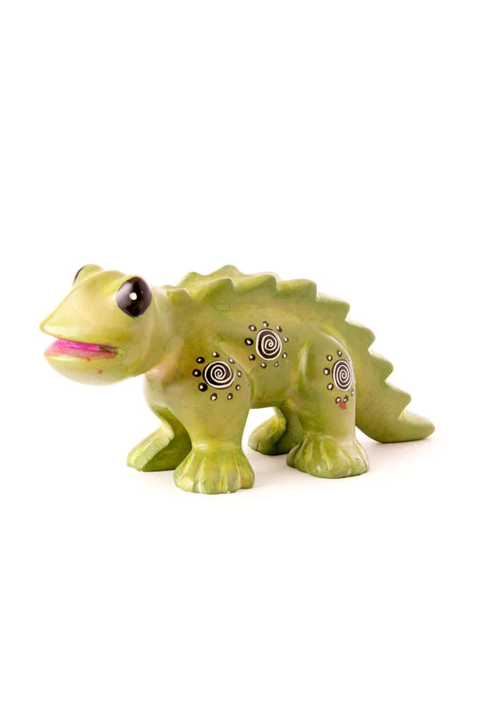 Green Soapstone Lizard