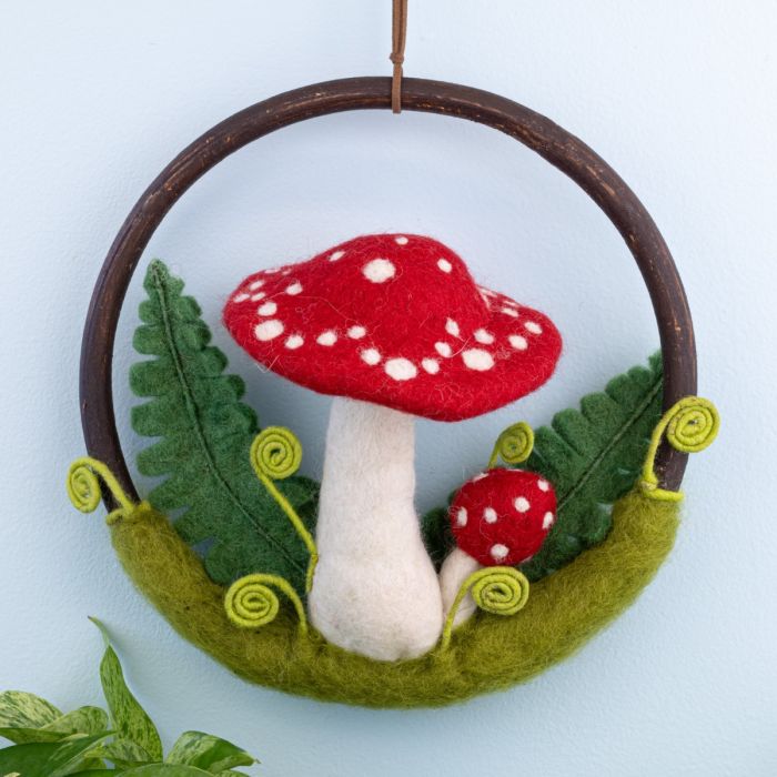 Toadstool Forest Ring Wreath