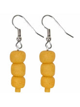 Load image into Gallery viewer, Mustard Pearl Drop Earrings
