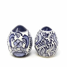 Load image into Gallery viewer, Encantada Blue Flower Salt &amp; Pepper Shakers
