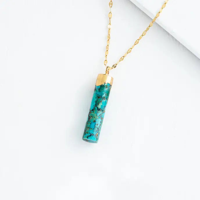 Turquoise Pillar Necklace