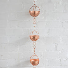 Load image into Gallery viewer, Prava Copper Rain Chain
