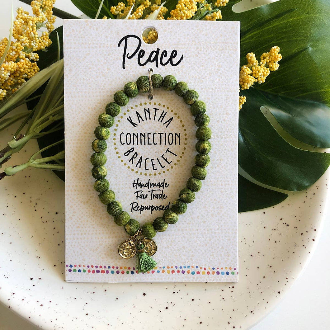 Peace Kantha Connection Bracelet