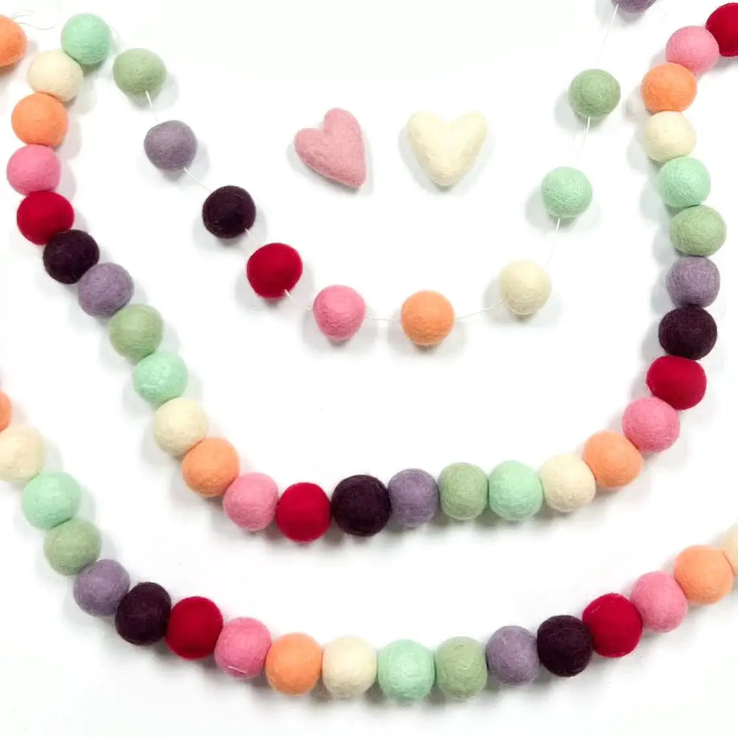 Macarons Eco Felt Beads  Garlands