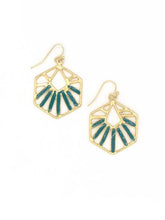 Load image into Gallery viewer, Teal Opulence Earrings
