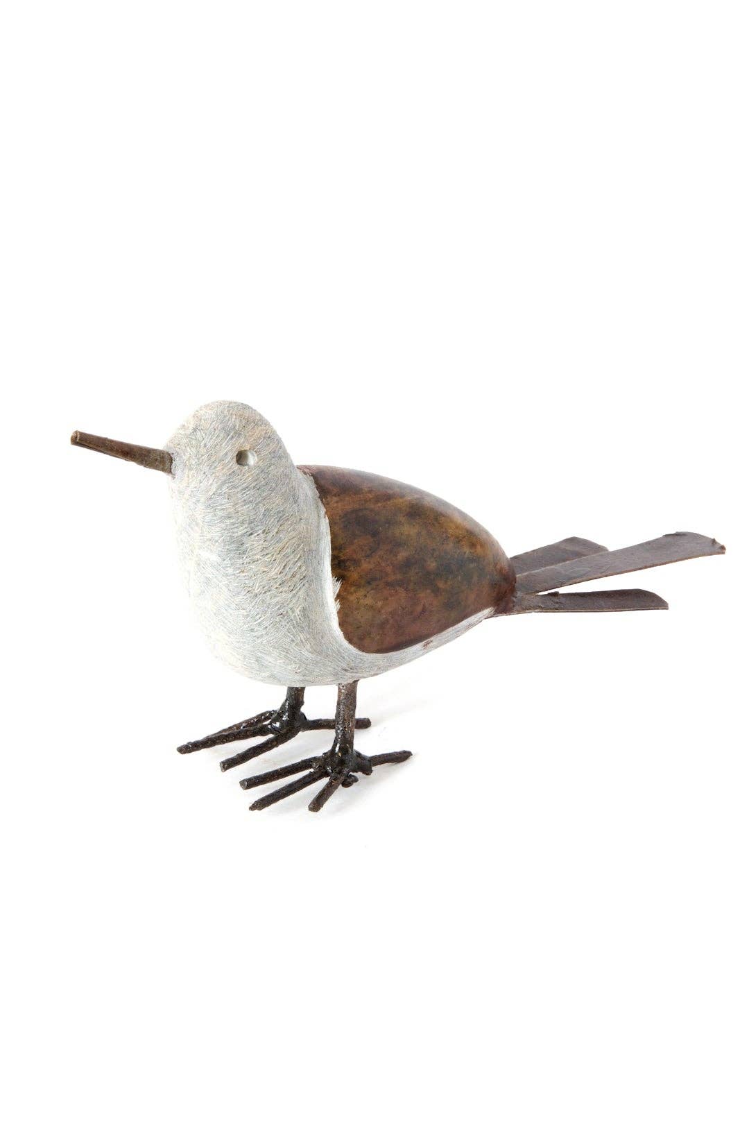 Metal and Stone Ground Scraper Bird Sculpture – One World Shop Cleveland