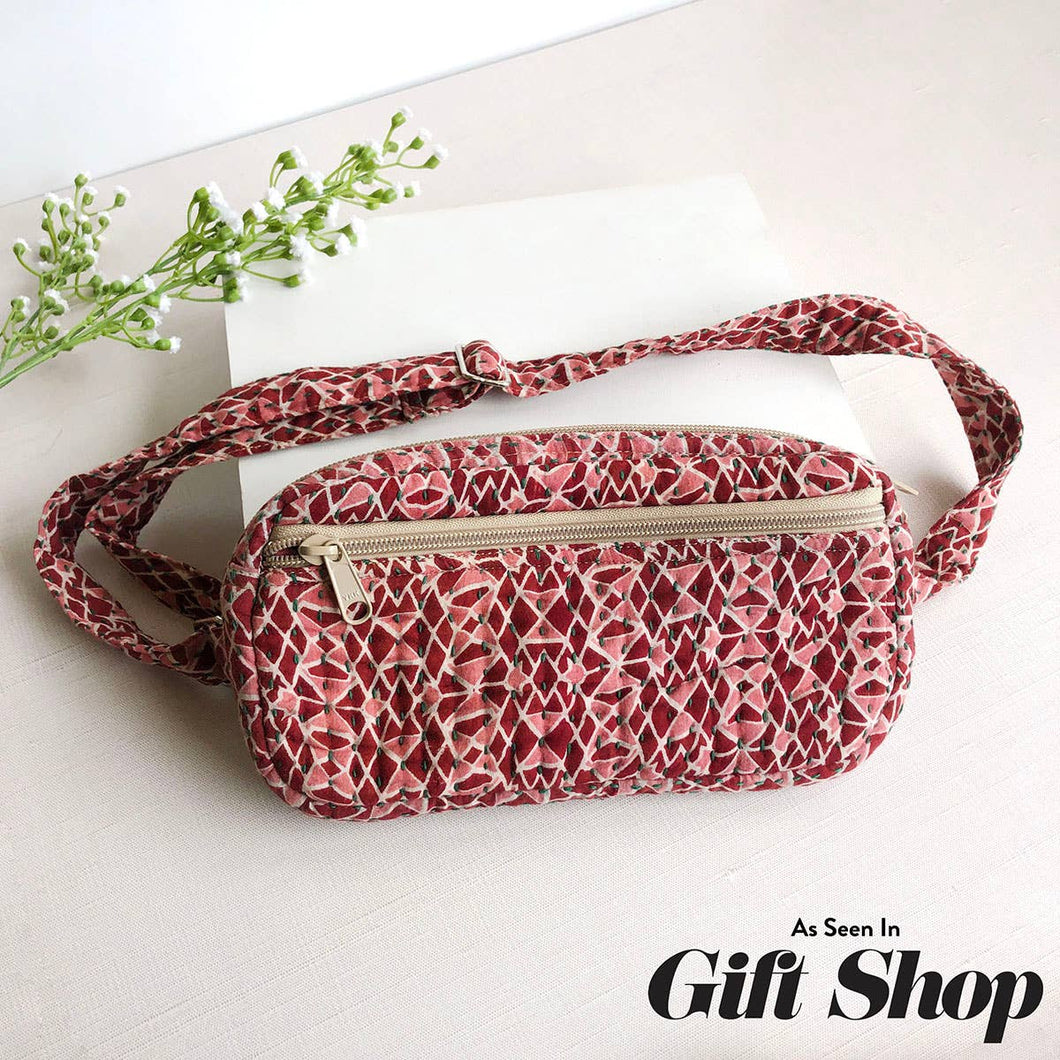 Kantha Linear Sling Bag