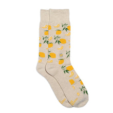 Load image into Gallery viewer, Socks that Plant Trees (Beige Lemons)
