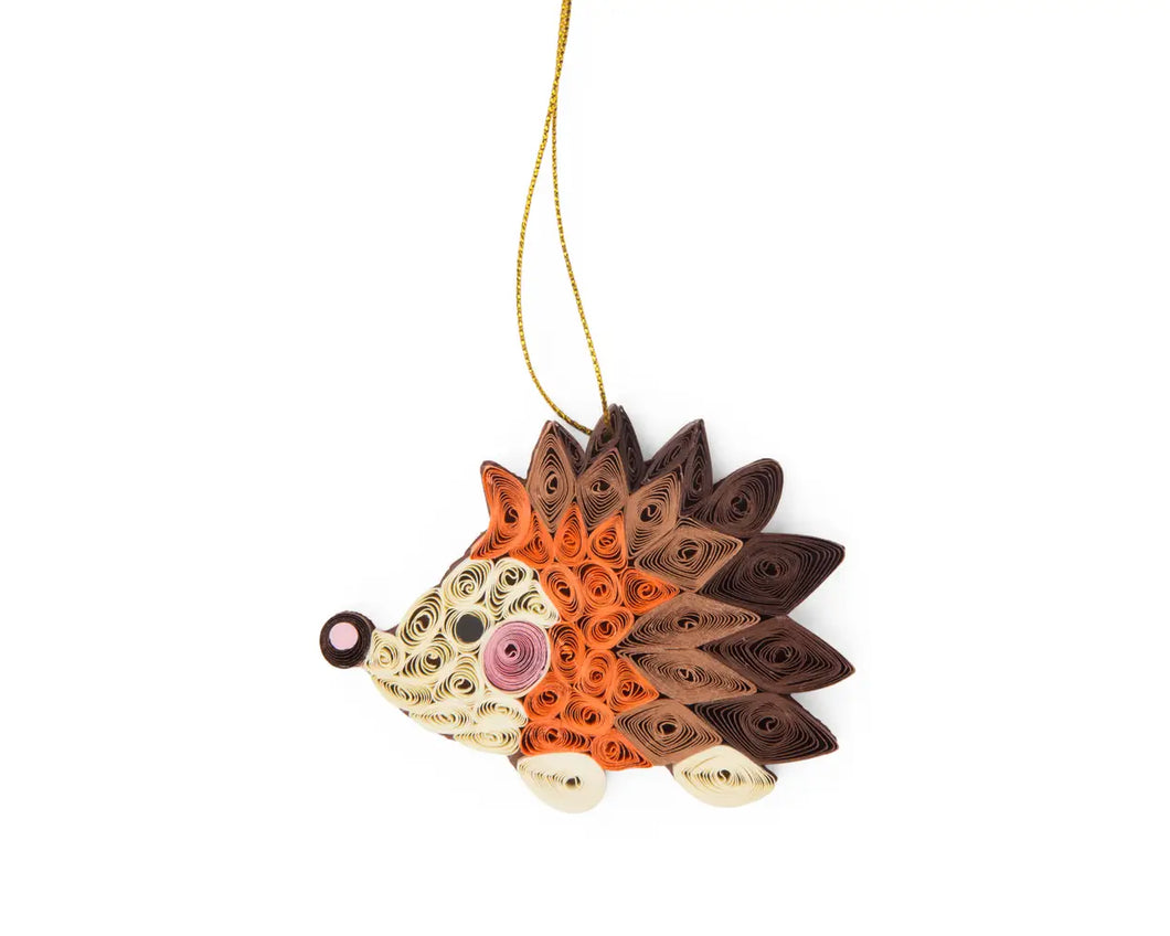 Quilled Hedgehog Ornament