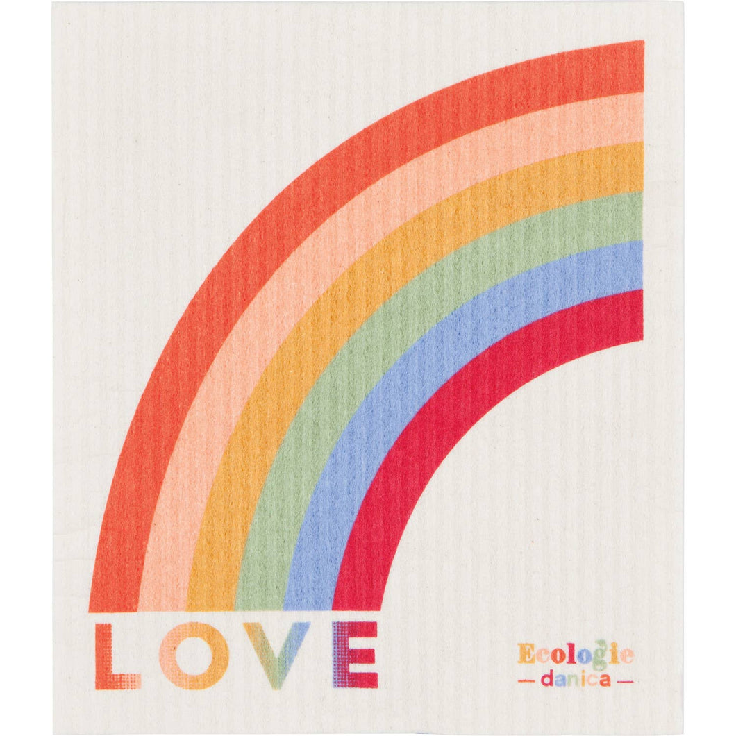 Love is Love Pride Swedish Dishcloth