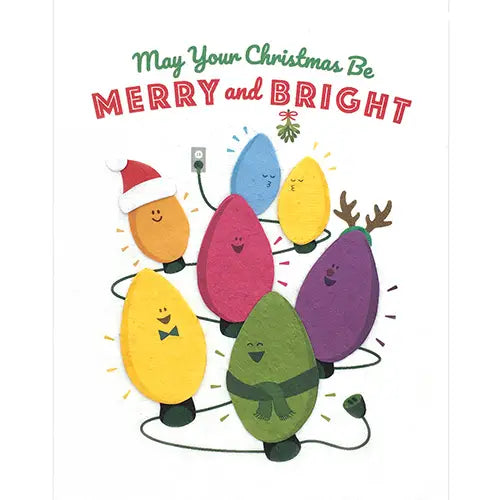 Christmas Lights Holiday Greeting Card