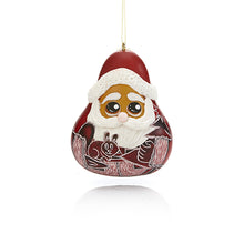 Load image into Gallery viewer, Jolly Santa Gourd Ornament
