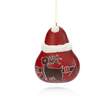 Load image into Gallery viewer, Jolly Santa Gourd Ornament
