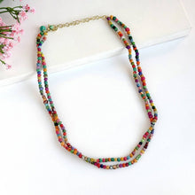 Load image into Gallery viewer, Kantha Milieu Double Strand Necklace
