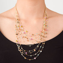 Load image into Gallery viewer, Reena Celebration Silk &amp; Bead Necklace

