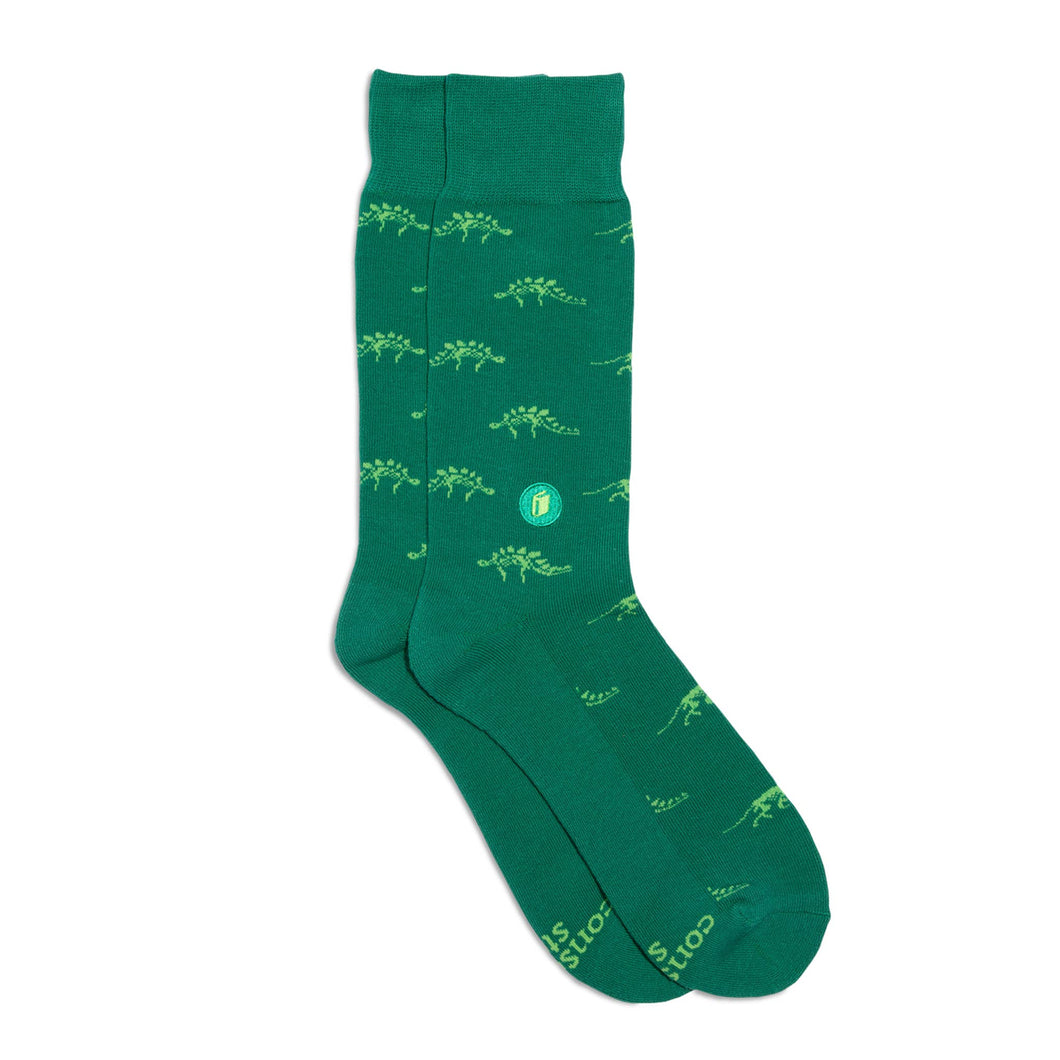 Socks that Give Books  (Green Dinosaurs)