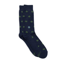 Load image into Gallery viewer, Socks That Protect Turtles Navy
