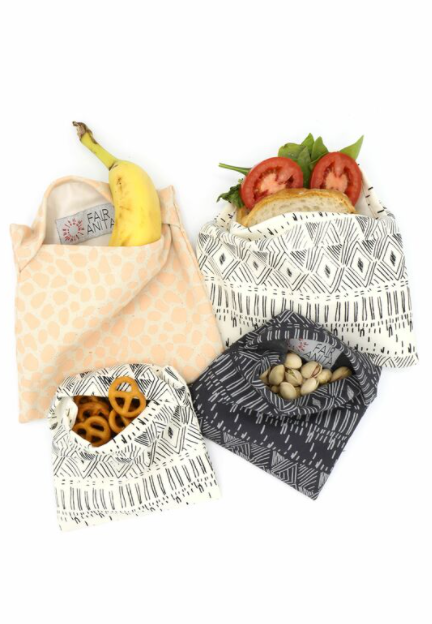Resuable Cotton Food Snack Bags