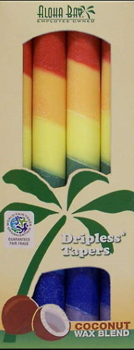 Rainbow Taper 4 Pack Candles