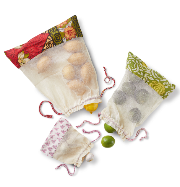 Recycled Sari Produce Bag Set
